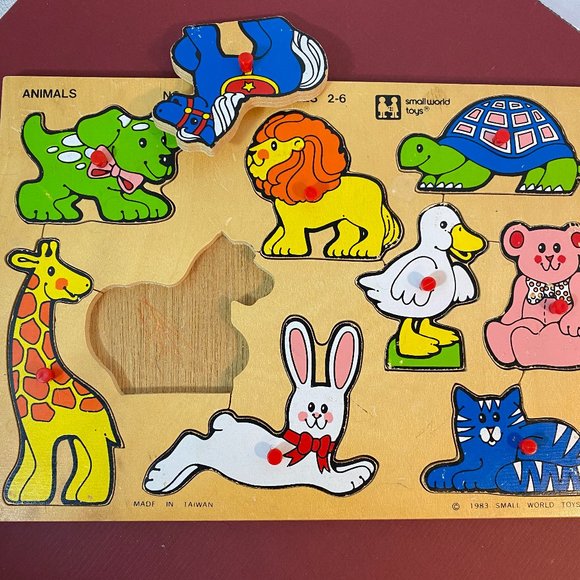 5 Motor Skills Learning Toys Bundle with Vintage Puzzles - Picture 8 of 12